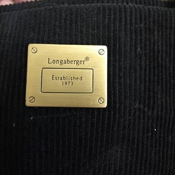 Longaberger small black tote - Picture 6 of 7
